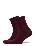 Merino Casual 2-Pack Lingerie Socks Regular Socks Burgundy Alpacasocks...