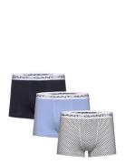 Microprint Trunk 3-Pack Boxerkalsonger Navy GANT