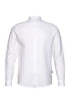 Johan Seersucker Shirt Tops Shirts Casual White Kronstadt