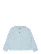 Copenhagen Colors Rib Jersey T-Shirt W. Ls Blå