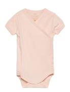 Copenhagen Colors Baby Rib Jersey Body Crossover W. Ss Rosa