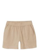 Name It Nkffalinnen Pull Up Shorts Noos Beige