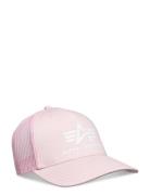 Basic Trucker Cap Accessories Headwear Caps Pink Alpha Industries