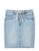 Skirt Light Denim Kort Kjol Blue Tom Tailor