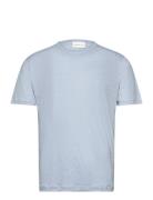 GANT Linen Ss T-Shirt Blå