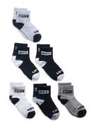 Levi's 6Q-6Pk Quarter Sock Multi/patterned