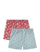 2-Pack - Flowers Boxers Underwear Boxer Shorts Blue Pockies