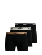 Boxerbr 3P Power Boxerkalsonger Black BOSS