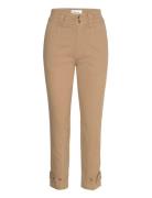 Aloakb Pants Bottoms Trousers Slim Fit Trousers Beige Karen By Simonse...