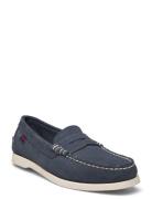 Dan Boat Flesh Out W Skor Platta Navy Sebago