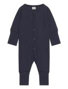 Jumpsuit Ls - Solid Långärmad Bodysuit Navy CeLaVi