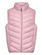 Waistcoat Quilted Fodrad Väst Pink Color Kids