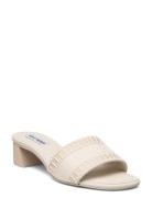 Knoxie-P Sandal Sandal Med Klack Cream Steve Madden