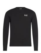 T-Shirt Tops T-shirts Long-sleeved Black EA7