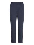 Mango Slim Fit Technical Fabric Trousers Marinblå