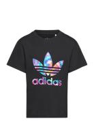 Trefoil Inf Tee Tops T-shirts Short-sleeved Black Adidas Originals