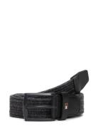 Denton Elastic Accessories Belts Braided Belt Black Tommy Hilfiger