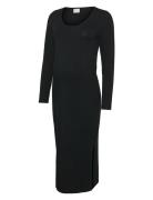 Mamalicious Mleva Ls Jrs Midi Dress Noos Svart