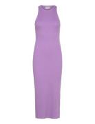 Drewgz Sl Long Dress Knälång Klänning Purple Gestuz