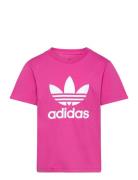 Trefoil Tee Tops T-shirts Short-sleeved Pink Adidas Originals
