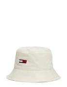 Tommy Hilfiger Tjw Elongated Flag Bucket Hat Kräm