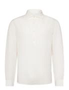 Mango Relaxed-Fit Linen Shirt Vit