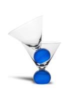 Glass Spice 2Pcs/Set Home Tableware Glass Cocktail Glass Blue Byon