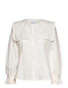 Louisa Blouse Tops Blouses Long-sleeved White Noella