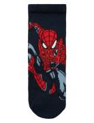 Nmmjumio Spiderman 1P Sock Mar Sockor Strumpor Navy Name It