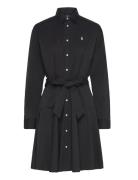 Polo Ralph Lauren Paneled Cotton Shirtdress Svart