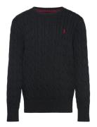 Ralph Lauren Kids Cable-Knit Cotton Sweater Svart