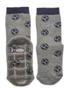 Soccer Socks With Anti-Slip Strumpor Non-slip Grey Melton