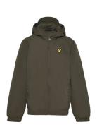 Lyle & Scott Zip Through Hooded Jacket Khaki Green