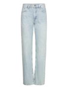 Mango Miami Medium-Rise Straight-Fit Jeans Blå