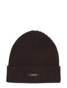 Calvin Klein Classic Cotton Rib Beanie Svart