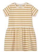 Liewood Lima Stripe Shortsleeve Dress Kräm