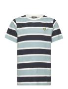 Stripe T-Shirt Tops T-shirts Short-sleeved Blue Lyle & Scott