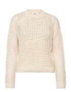 Object Objcharlie L/S Knit Pullover Noos Kräm