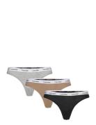 Thong 3Pk Stringtrosa Underkläder Multi/patterned Calvin Klein