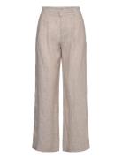 Gina Tricot Linen Trousers Beige