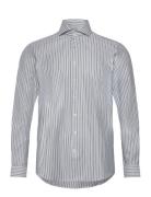 Lindbergh Black 1927: Striped Shirt L/S Blå