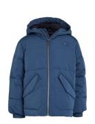 Monotype Padded Puffer Jacket Fodrad Jacka Blue Tommy Hilfiger