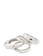 Pilgrim Asher Recycled Rings 4-In-1 Set Silver