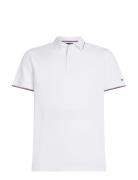 Tommy Hilfiger Tommy Flag Tipped Reg Polo Vit