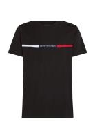 Tommy Hilfiger Hilfiger Chest Insert Tee Svart