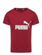 PUMA Ess Logo Tee G Burgundy