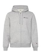 Champion Full Zip Hoodie Sweatshirt Grå