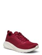 Womens Bobs Squad Chaos - Face Off Låga Sneakers Red Skechers