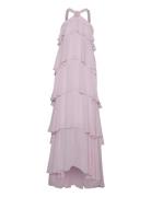 Vmfelicia Sl Ruffle Maxi Dress Exp Maxiklänning Festklänning Pink Vero...