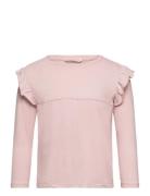 Long -Sleeved T-Shirt With Ruffles Tops T-shirts Long-sleeved T-shirts...